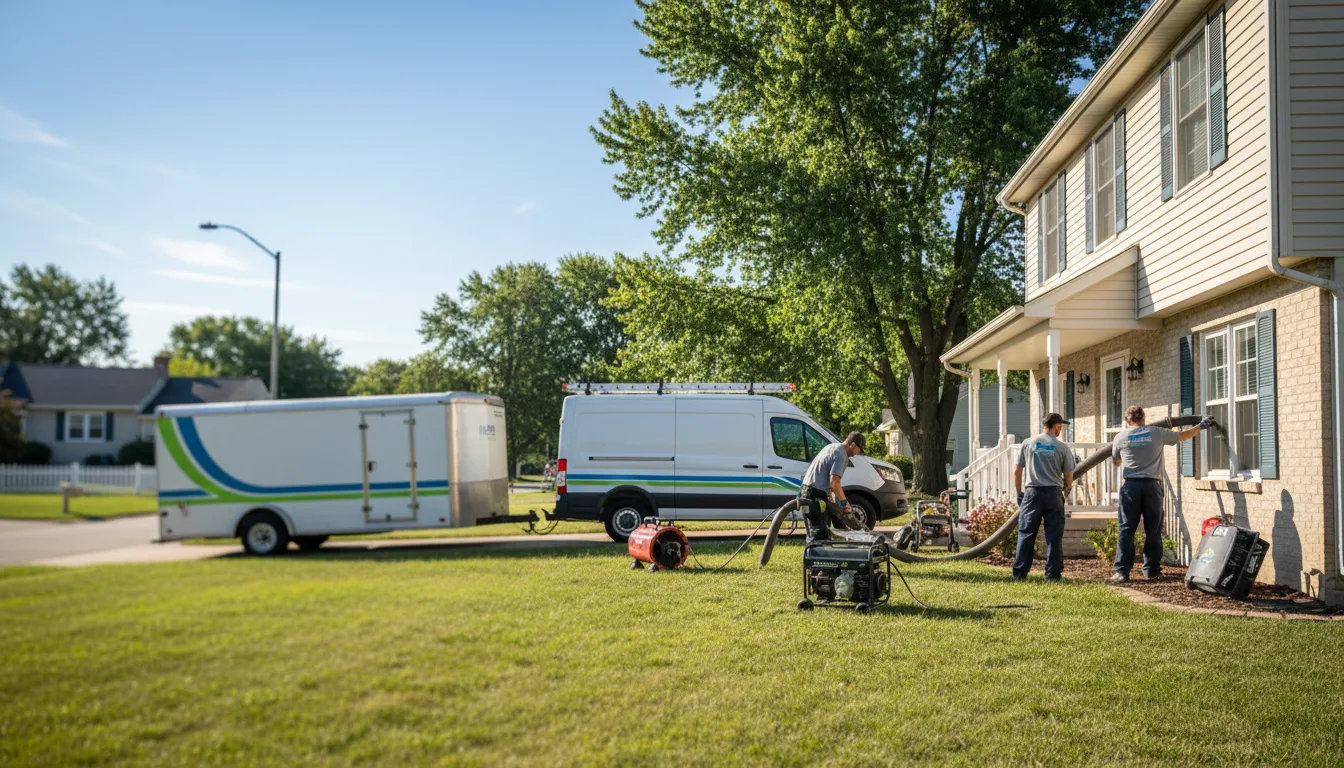 Flooded Basement Restoration And Cleanup With Repair in Augusta, IL near me